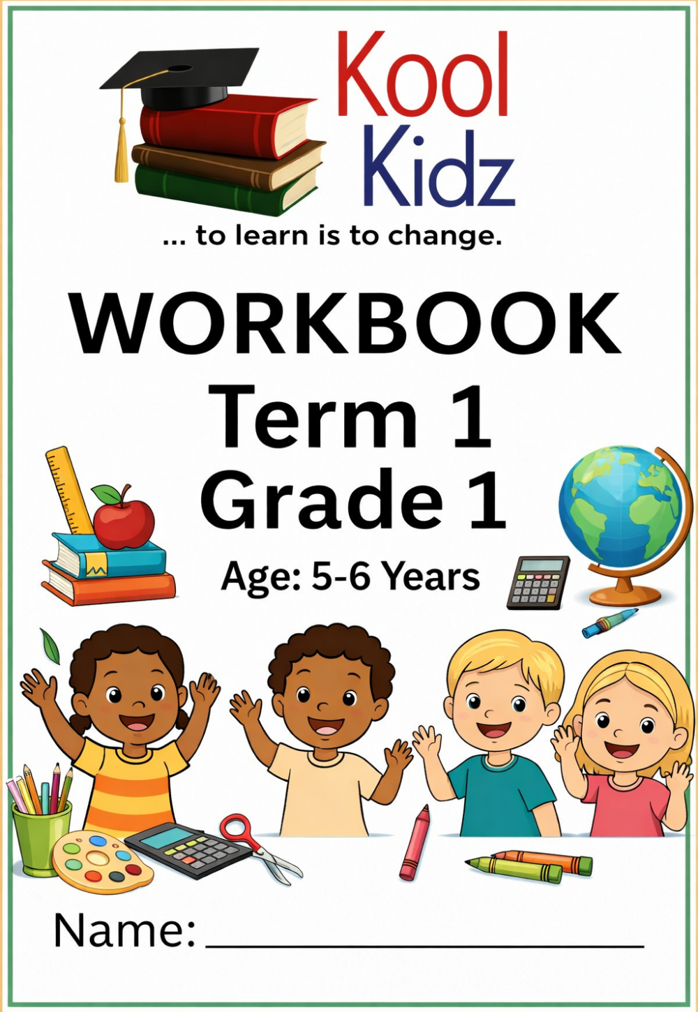 gr1 workbook cover page + age